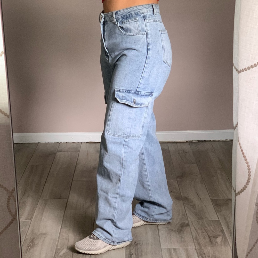 Denim Cargo Pants Size 6